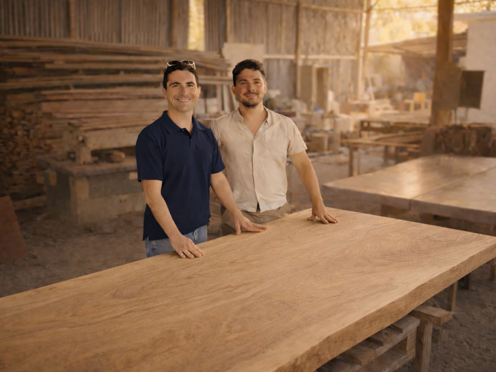 Les fondateurs de Woodiram en Thaïlande